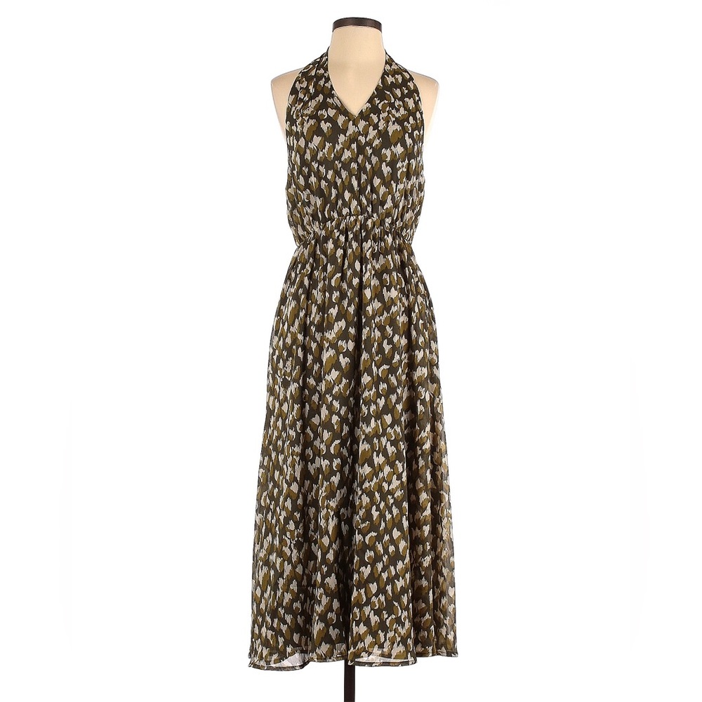 NWT Banana Republic Factory Chiffon Halter Midi Dress